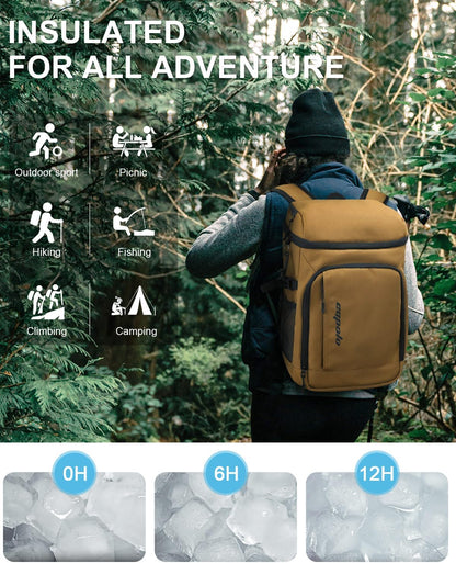 Capolo 36/45 Cans Cooler Backpack Insulated Waterproof for Women Men Lunch Backpack Coolers Leak Proof Soft Cooler Bags