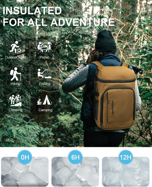 Capolo 36/45 Cans Cooler Backpack Insulated Waterproof for Women Men Lunch Backpack Coolers Leak Proof Soft Cooler Bags