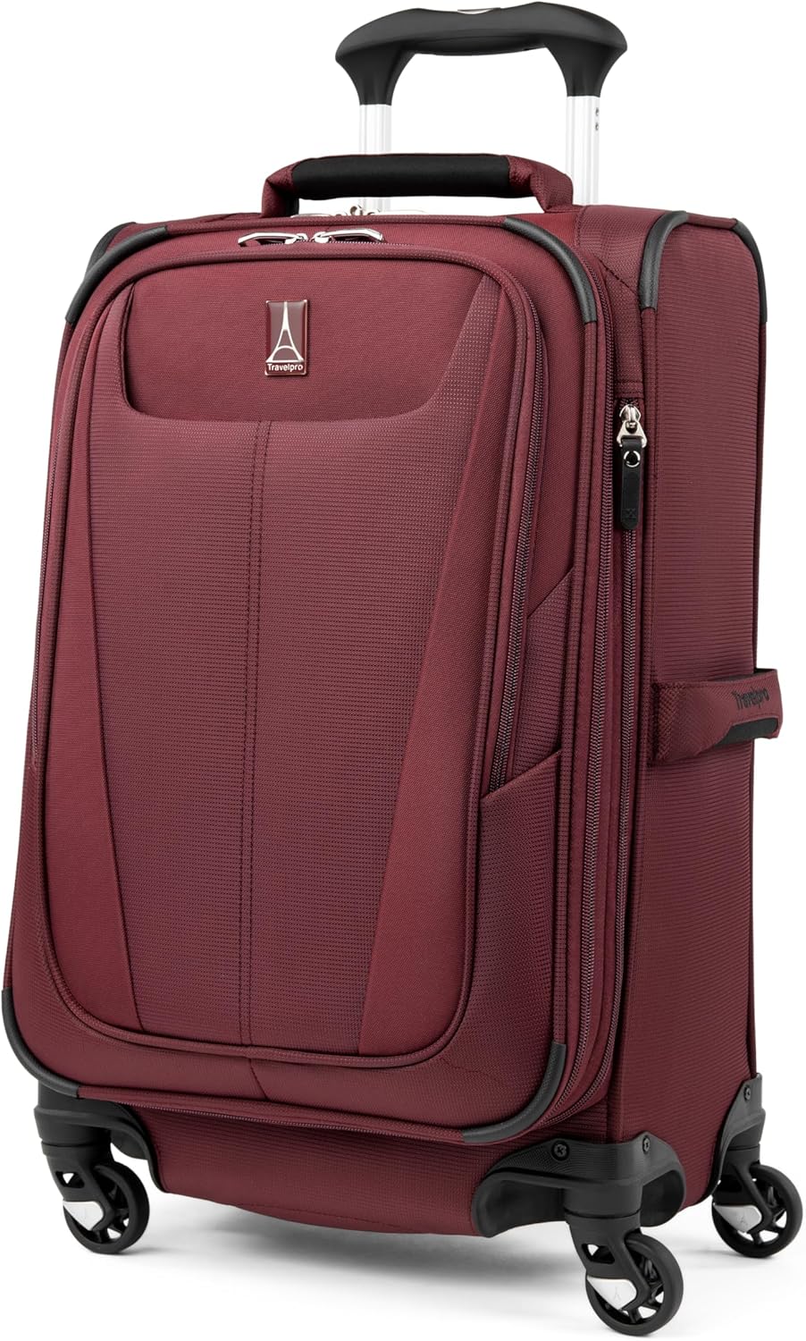 Travelpro Maxlite 5 Softside Expandable Carry-On Luggage with Spinner Wheels, Lightweight, 21-Inch —Burgundy