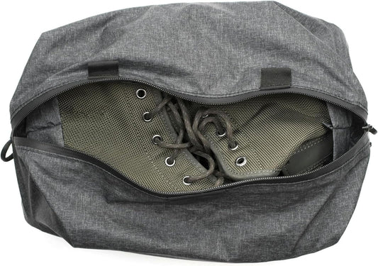 Peak Design Shoe Pouch, Charcoal, Ultralight Travel Organizer Bag for Shoes or Other Items, Weatherproof Shell, Packs into Itself, Fits 1–2 Pairs of Shoes, Works with Peak Design Travel Bags