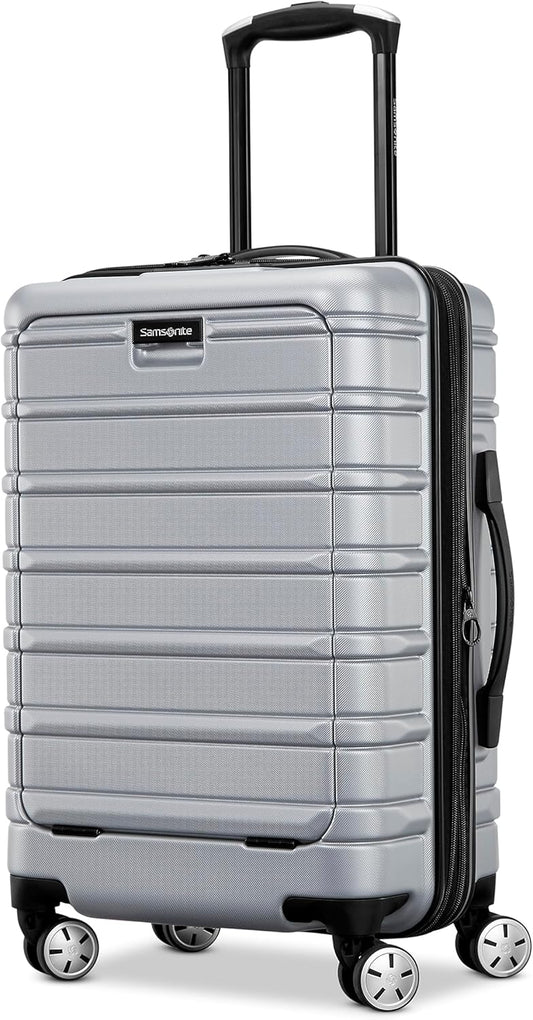 Samsonite Omni 2 PRO Hardside Expandable Luggage with Spinners, Arctic Silver, Carry-on