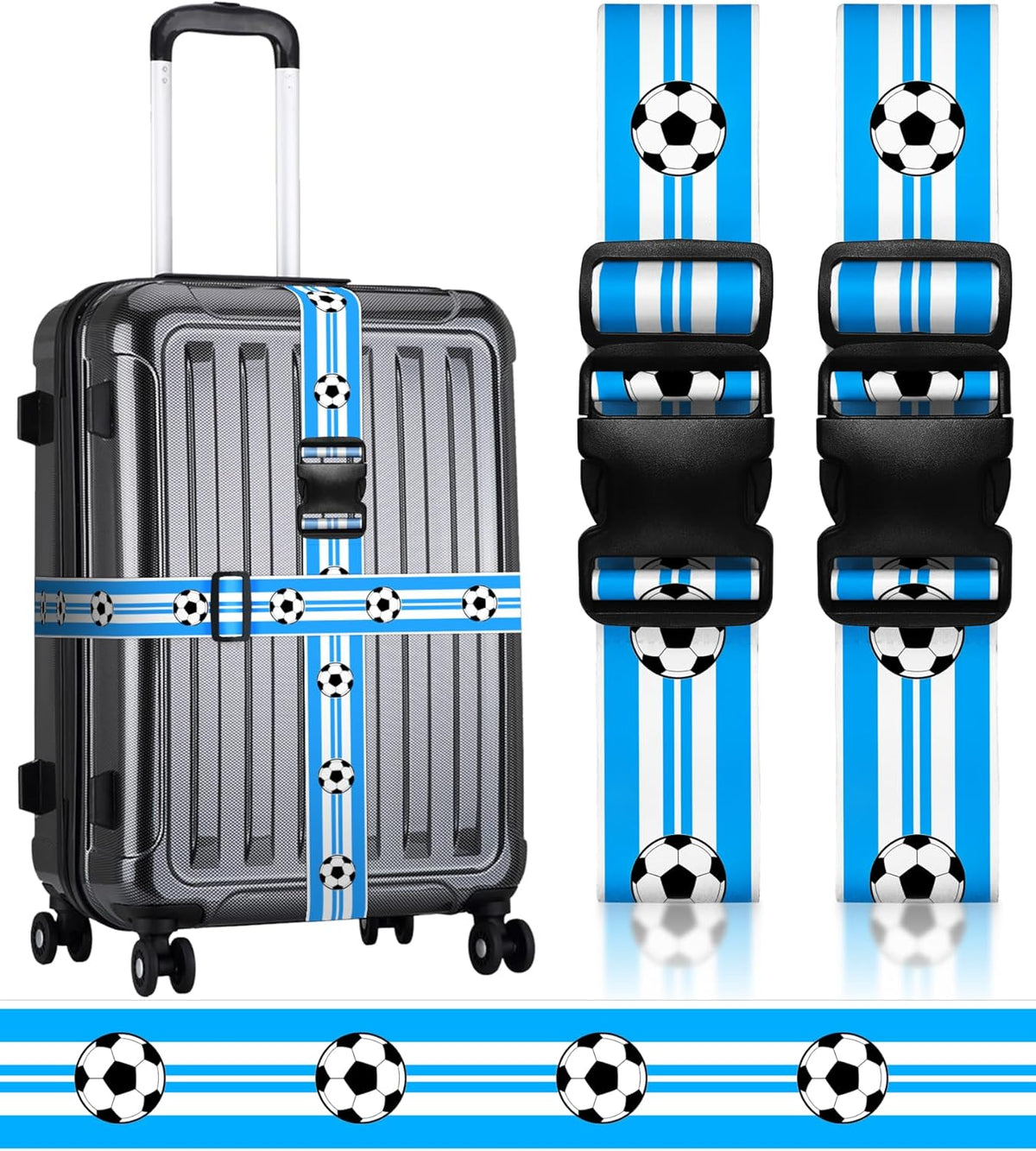 Luggage Straps for Suitcases Travel Belt Luggage Band Heavy Duty Traveling Luggage Identifier Cute Women Girls Unique Accesory,