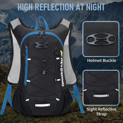 Lightweight Hydration Backpack, Running Backpack with 2L Water Bladder, Hydro Water Daypack for Cycling Hiking Rave for Men Women