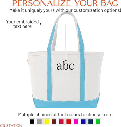 CB STATION Medium Classic Canvas Tote Bag - Image 5