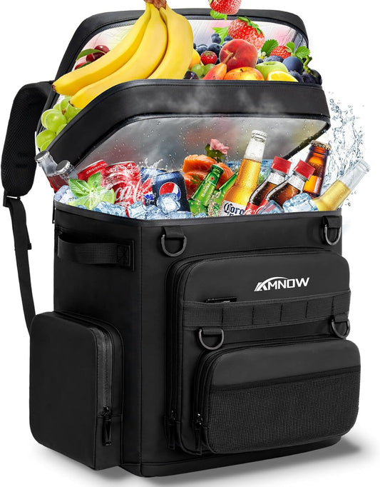 Backpack Cooler Insulated Leak Proof for Men Women 50 Cans Soft Cooler Backpack Insulated Waterproof Large Capacity Coolers Bag Portable for Lunch Camping Travel Picnic Hiking