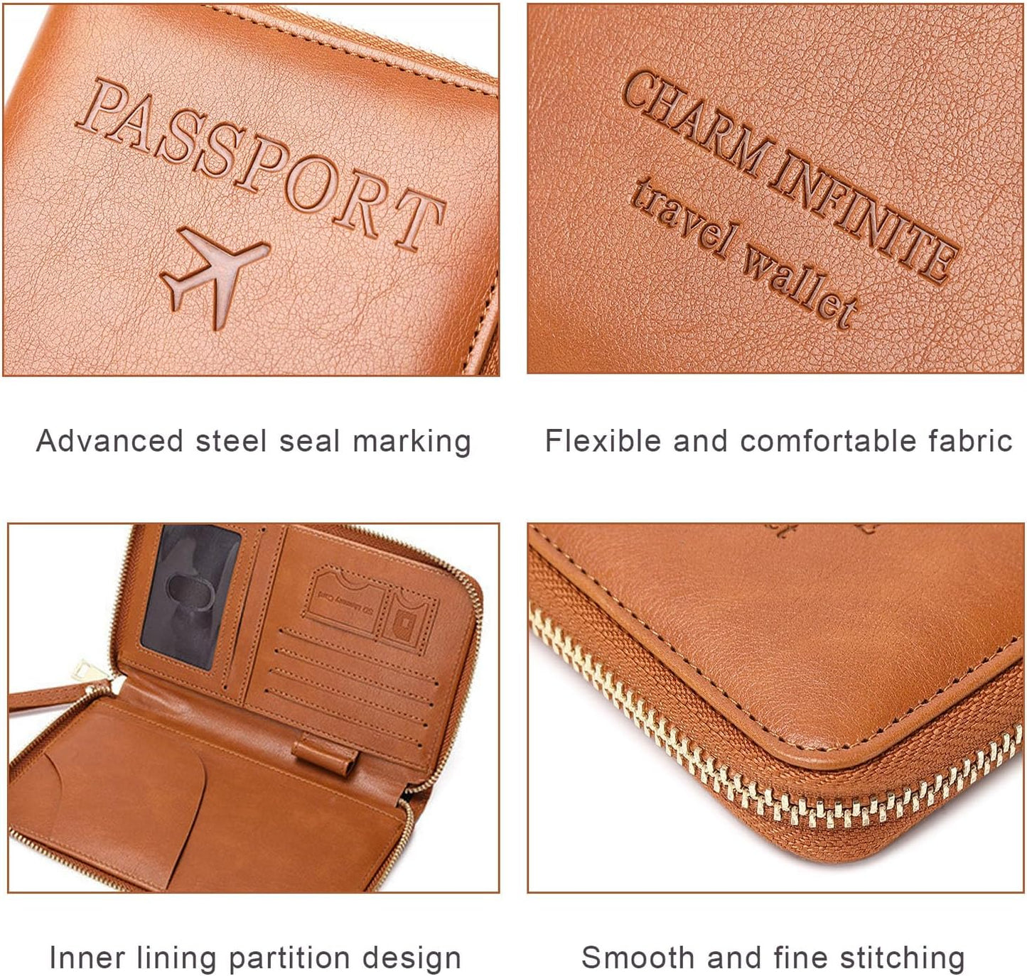 Multi-Function RFID Travel Passport Wallet with Phone Pocket - Ultimate Passport Holder for Women & Men | Holds Phones, Passports, Cash, Cards & Boarding Passes (Pink)