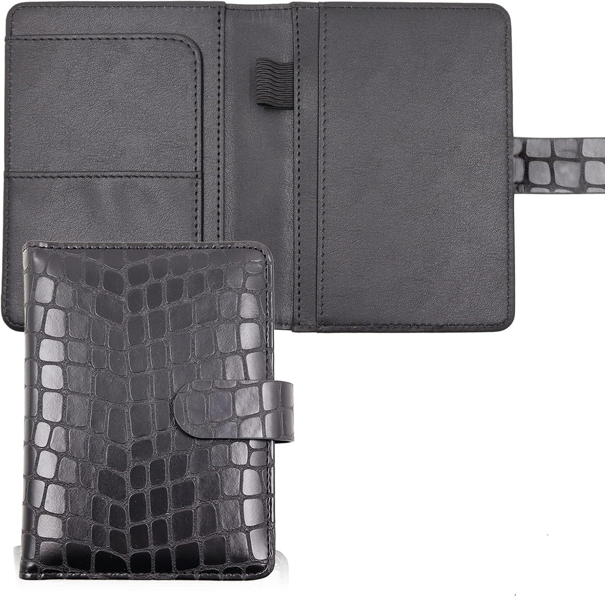 Melsbrinna Premium Leather Passport Holder Covers Case, Waterproof Rfid Blocking Travel Wallet Passport Holder with Pen Holder, Cute Passport Book for Women/Men