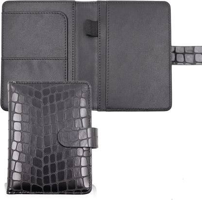 Melsbrinna Premium Leather Passport Holder Covers Case, Waterproof Rfid Blocking Travel Wallet Passport Holder with Pen Holder, Cute Passport Book for Women/Men