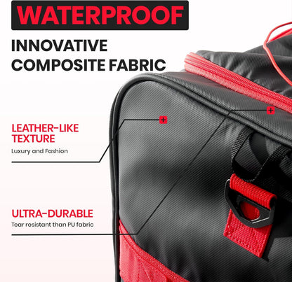 Fanwoli 30'' Rolling Duffel Bag with 2 Wheels - No-Sag Design for Heavy Loads, Expandable 100L-120L Luggage with Soft Handle & Lock, Waterproof Foldable Lightweight with for Travel, Camping,Moving