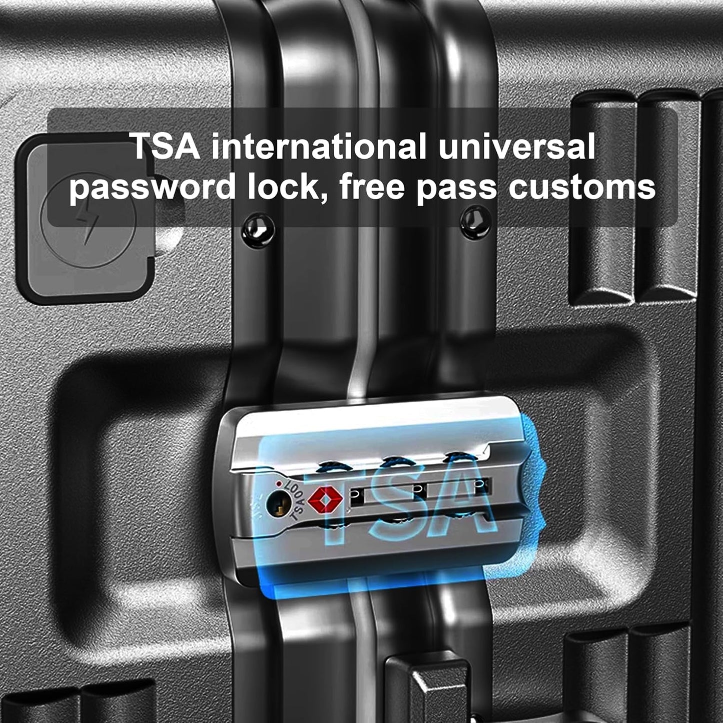 Zipperless Luggage, Polycarbonate Aluminum Hard Shell, Expandable Carry-On Suitcase with Spinner Wheels, Hard Shell Suitcase, 24 Inch Cabin