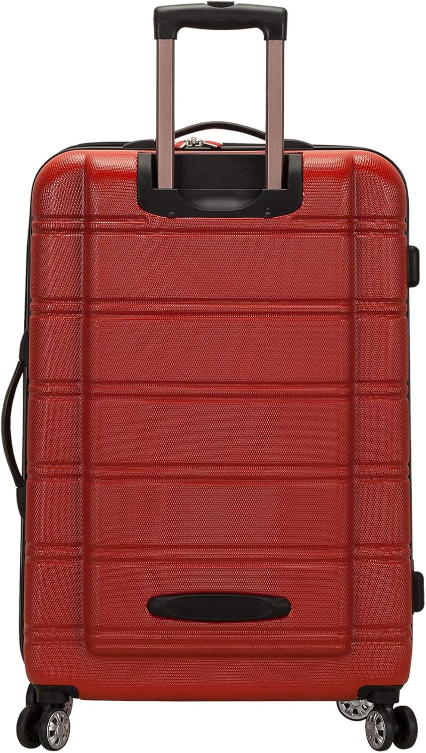 Rockland Melbourne Hardside Expandable Luggage with Spinner Wheels, RED, 2 Piece (20/28)