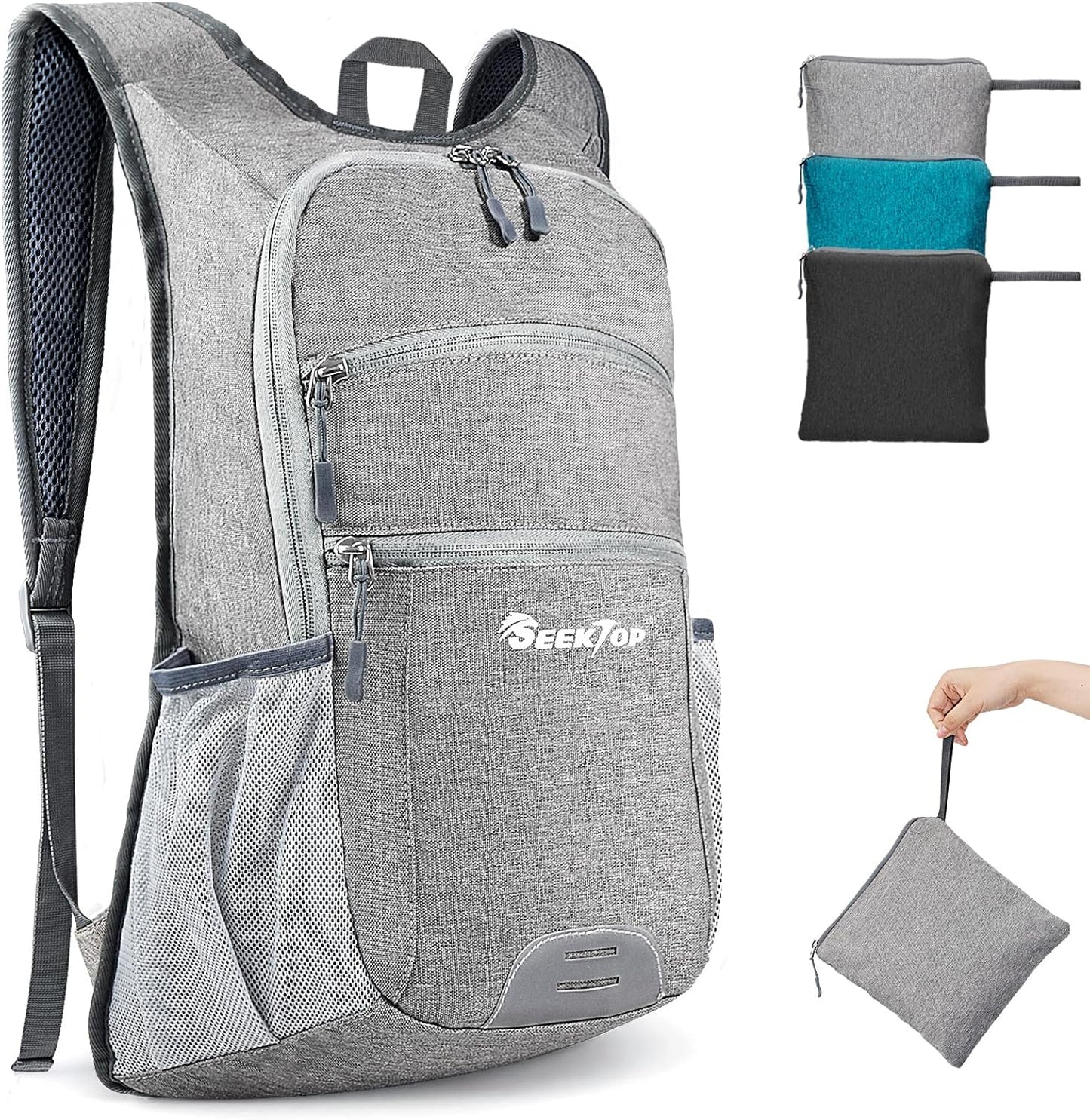 Seektop 20L Hiking Backpack Ultra Lightweight Waterproof Travel Backpack Packable Small Outdoor Bag Foldable Day Pack for Women Men