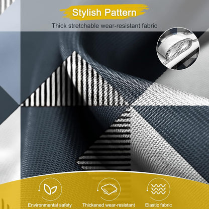 24 Inch PVC Luggage Protector Covers for TSA Approved Clear Suitcase Cover Protector Transparent Luggage Protective Cover Set (Triangle, Suitable for 23"-24")