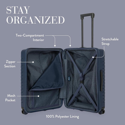 Bric's 28" Expandable Spinner Suitcase - Travel Luggage with TSA-Approved Lock and Hard Shell Exterior - B|Y Ulisse - Ocean Blue