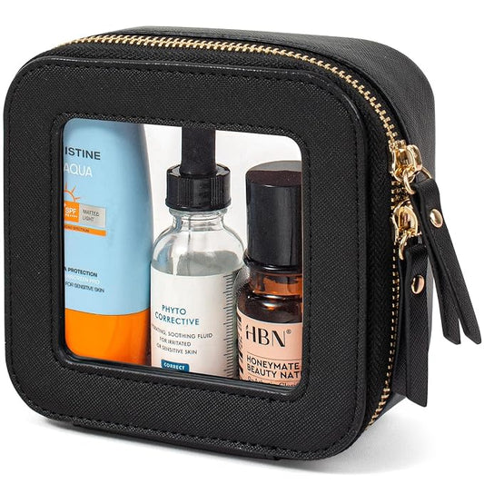 LETGO Clear Makeup Bags Small, Small Makeup Bag by LETGO