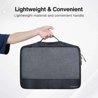 5 Set Packing Cubes Travel for Luggage Durable Suitcases Organizer Bags Lightweight Airplane Travel Vacation Essentials Accessories for Carry on (Black)