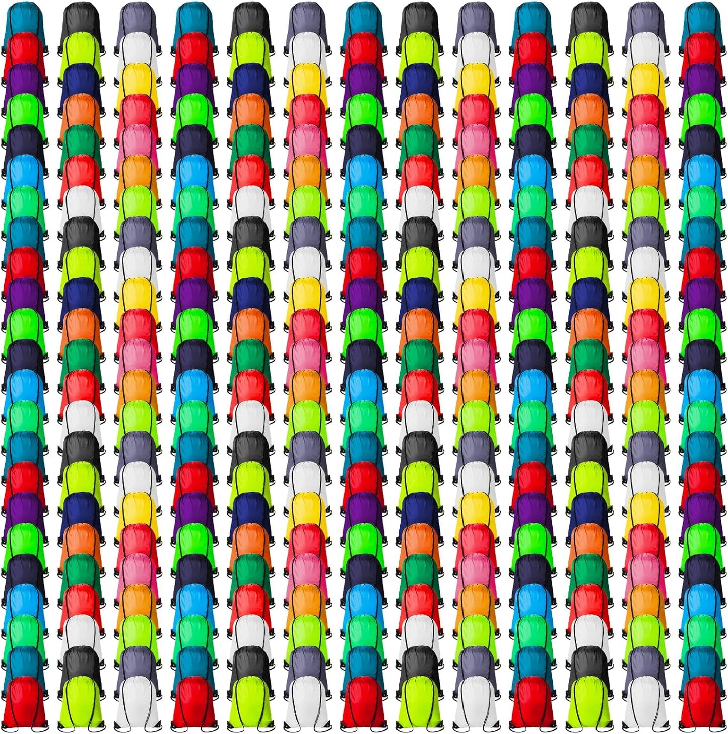 300 Pieces Drawstring Backpack Bags Sports Sackpack Bulk Cinch Gym Bag For Women Men Outdoor Sports Backpack(20 Colors)