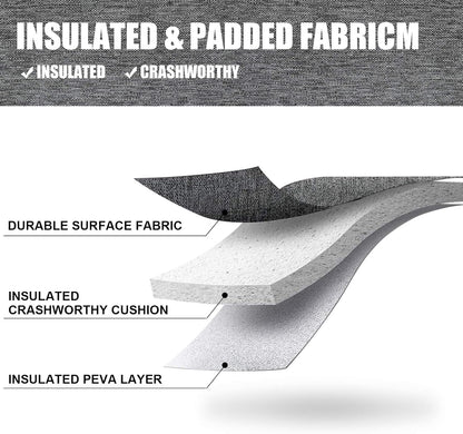 3 Bottle Insulated Wine Tote Carrier Bag, Portable Travel Padded Wine Cooler - Corkscrew Opener, Handle and Adjustable Shoulder Strap, Wine Lover Travel Picnic Party Wedding Wine Tote Grey