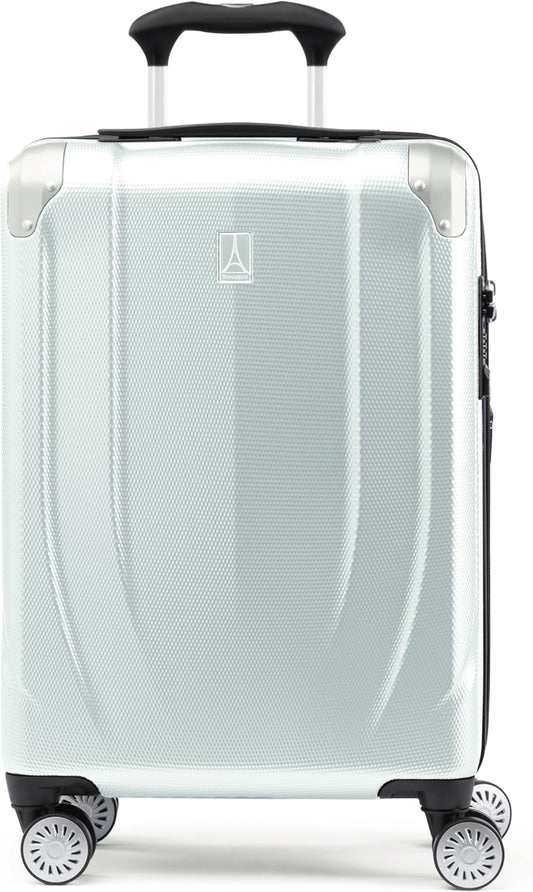 Travelpro Pathways 3 Hardside Expandable Luggage, 8 Spinner Wheels, Lightweight Hard Shell Suitcase, Cloud Grey, Carry On 21 Inch
