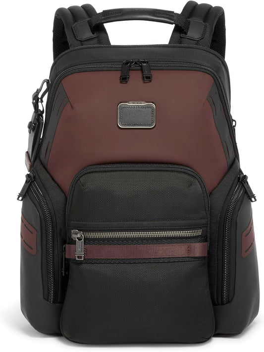 TUMI - Alpha Bravo Navigation Backpack - Everyday Travel Backpack - Fits Up to 15" Laptop - 16.0" X 14.0" X 7.3" - Oxblood