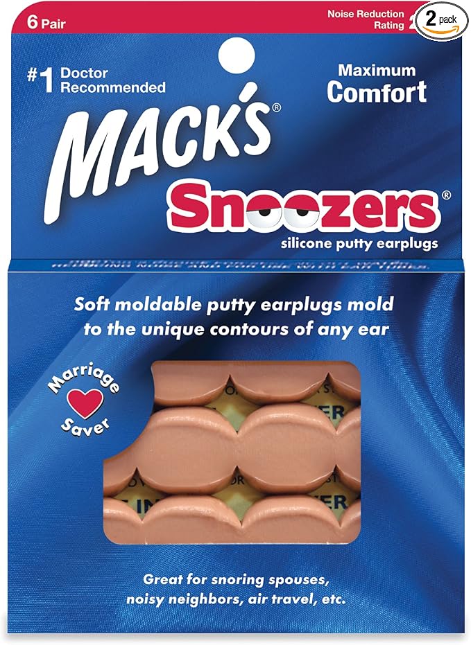 Macks Snoozers Silicone Putty Earplugs by Macks