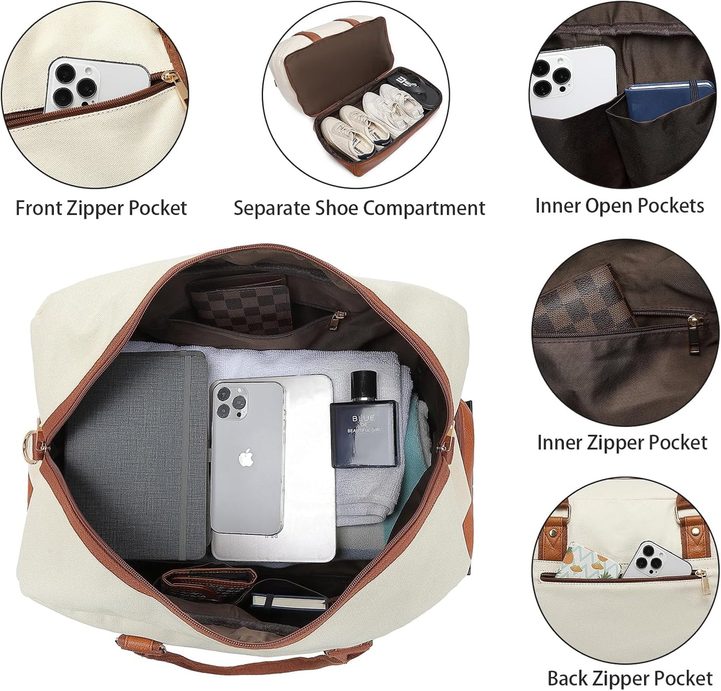 seyfocnia Rolling Duffle Bag with Wheels, Duffle Bag for Travel Women Carry On Luggage Wheeled Overnight Weekender Bag Men