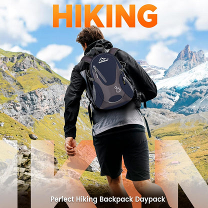 sunhiker Cycling Hiking Backpack Water Resistant Travel Backpack Lightweight SMALL Daypack M0714 (Dark Blue)