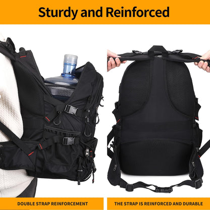 Nerlion 40L Hiking Backpack Travel Backpack for Men Women Camping Waterproof Outdoor Hiking Daypack Lightweight Backpack (Black)