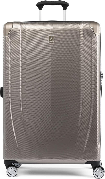 Travelpro Pathways 3 Hardside Expandable Luggage, 8 Spinner Wheels, Lightweight Hard Shell Suitcase, Checked Large 28 Inch, Champagne