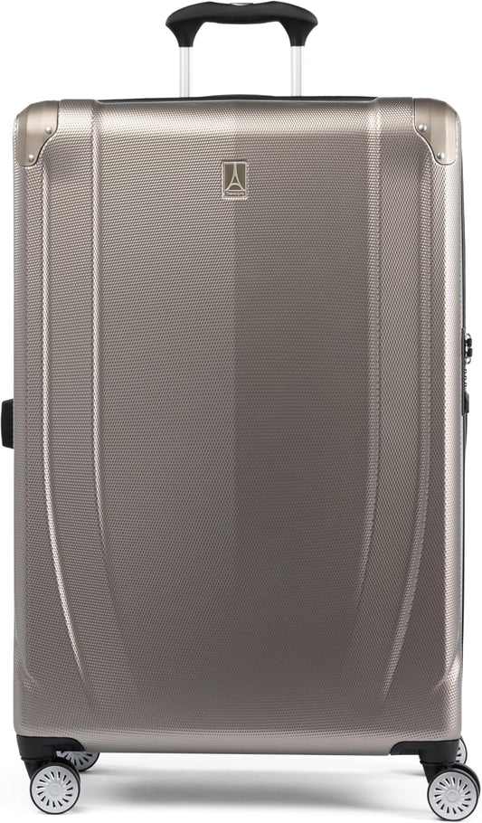 Travelpro Pathways 3 Hardside Expandable Luggage, 8 Spinner Wheels, Lightweight Hard Shell Suitcase, Checked Large 28 Inch, Champagne