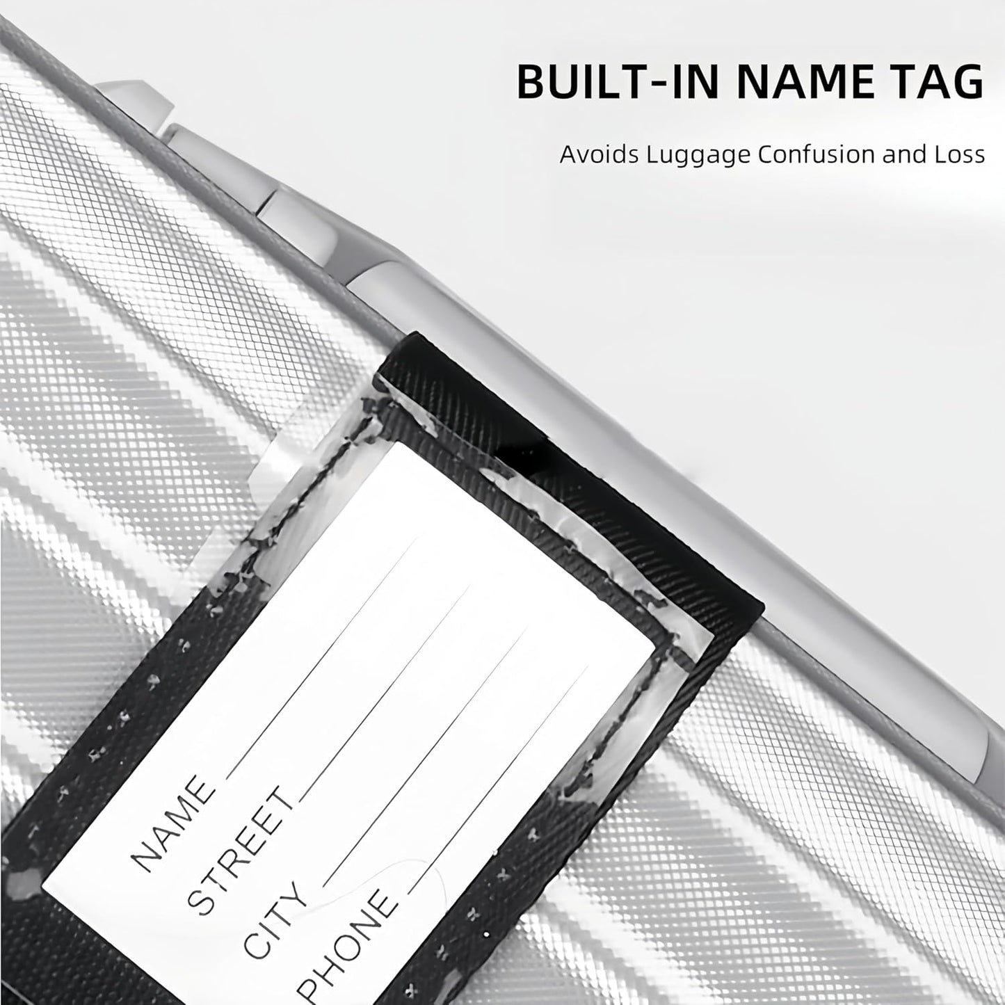 2-Pack Adjustable Luggage Straps for Suitcases – 2-Inch Wide Cross Travel Belt for 20"-32" Carry-On, Large & Collapsible Luggage – Durable Seatbelt Material, Suitcase Belts & Connector Straps (Black)