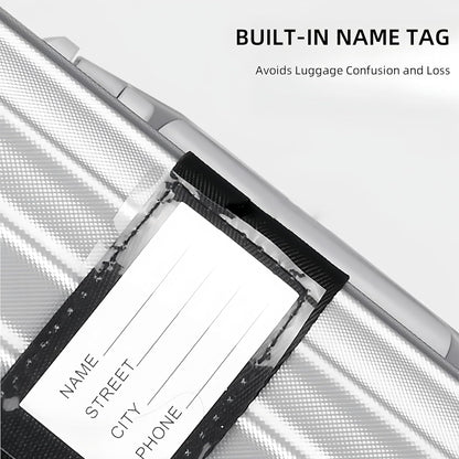 2-Pack Adjustable Luggage Straps for Suitcases – 2-Inch Wide Cross Travel Belt for 20"-32" Carry-On, Large & Collapsible Luggage – Durable Seatbelt Material, Suitcase Belts & Connector Straps (Black)