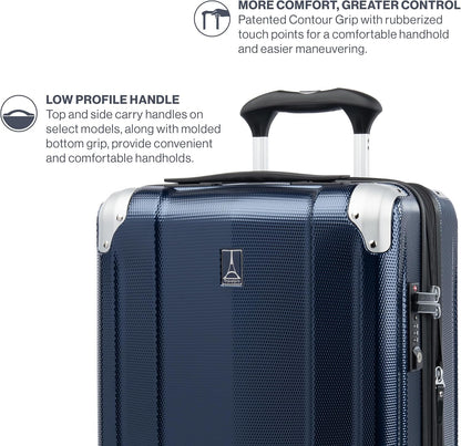 Travelpro Pathways 3 Hardside Expandable Luggage, 8 Spinner Wheels, Lightweight Hard Shell Suitcase, Carry On 21 Inch, Royal Blue
