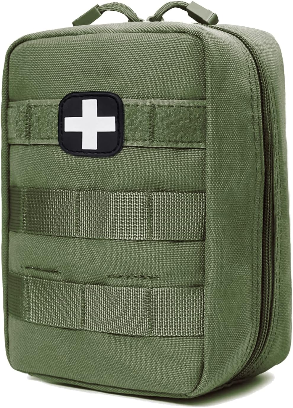 First Aid Kit EMT Medical IFAK Pouch, Molle Tactical Med Emergency Trauma Bag for Camping Home Car Hiking Hunting (Olive Drab)