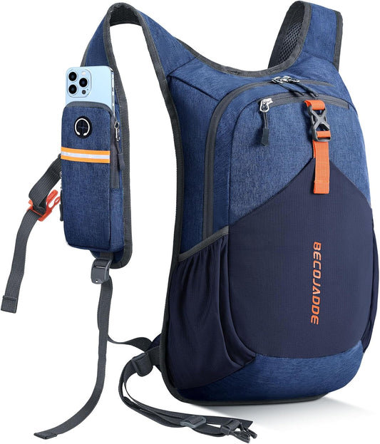 20L Small Hiking Backpack for Men Women Foldable Packable Back Pack Ultralight Hiking Daypack for Travel Camping Outdoor, Navy Blue