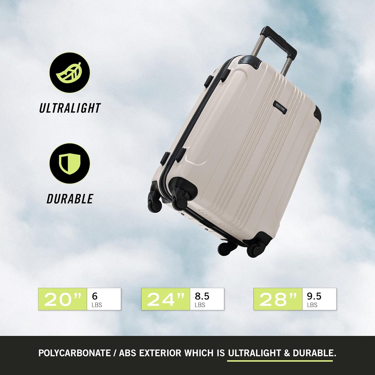 Kenneth Cole REACTION Out of Bounds, Mushroom, 20-Inch Carry On