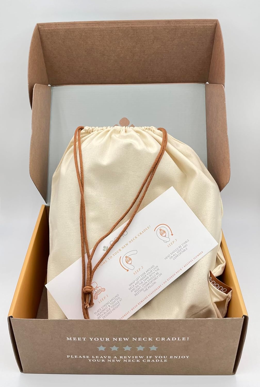 Pono Neck Cradle Travel Pillow: Memory Foam, Ergonomic 360° Adjustable Support, Prevents Neck Pain/Head Nods. Infinity Shape Fits All Adults. Foldable Design for Easy Portability (Twilight Slate)