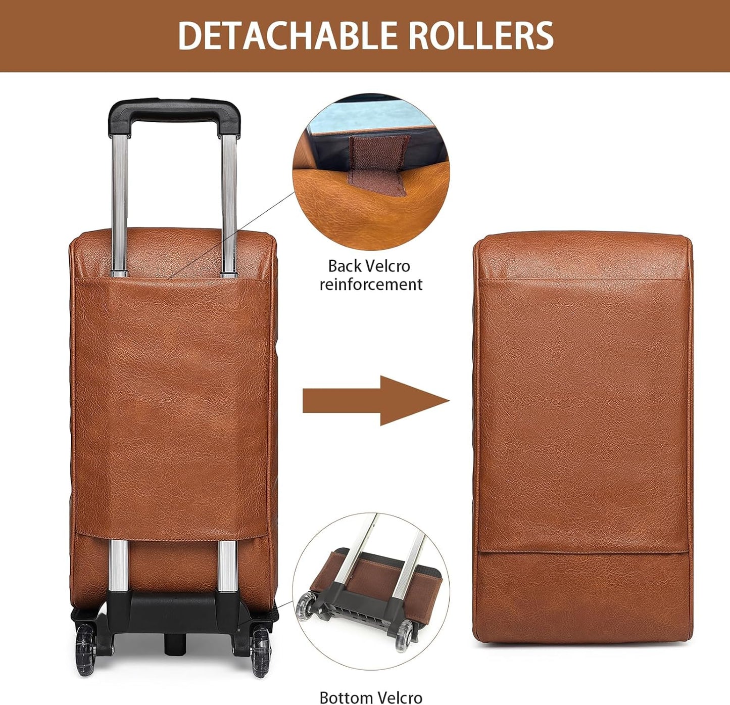 seyfocnia Rolling Duffle Bag with Wheels, Duffle Bag for Travel Women Carry On Luggage Wheeled Overnight Weekender Bag Men