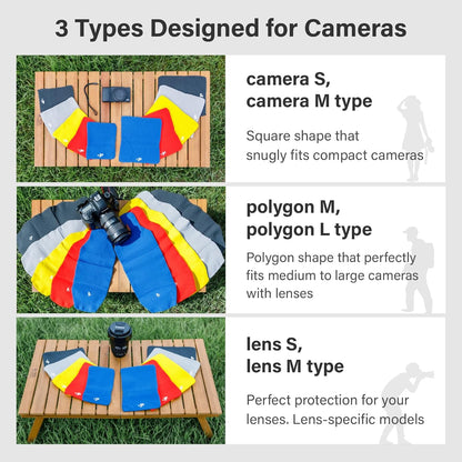 Camera Cover, Square W, Made in Japan, S size, Orange