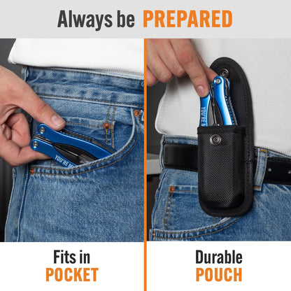 YOU ARE MY HERO Multitool 15-in-1 | Practical Gift for Dad Husband Grandpa Son, Engraved Multi Tool for EDC & Outdoors, Great Birthday Appreciation Gift from Daughter Son Wife, Unique Gadget for Men