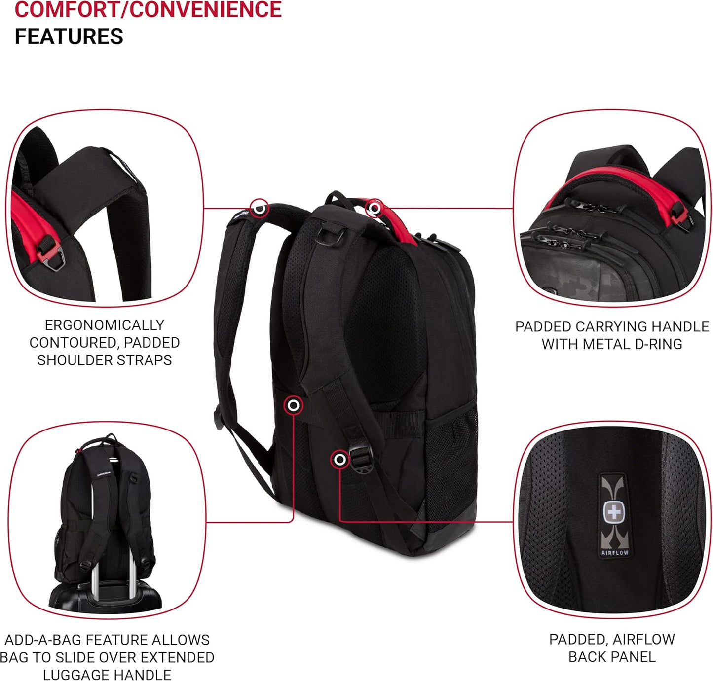 SwissGear Cecil 5505 Laptop Backpack, Camo Noir, 18-Inch