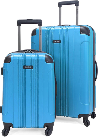 Kenneth Cole REACTION Out of Bounds Lightweight Hardshell 4-Wheel Spinner Luggage, Teal, 2-Piece Set (20" & 28")