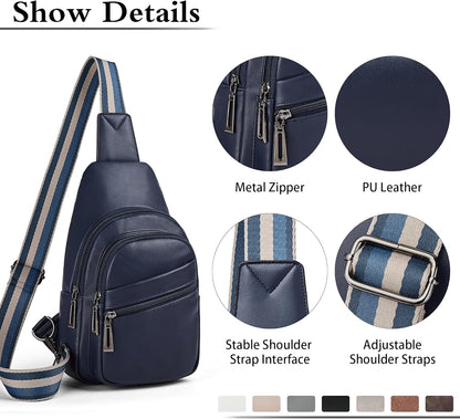 Sling Bag Crossbody Bags for Women Small Cross Body Bag Fanny Packs Chest Sling Purse for Daily Travel Leisure Sport