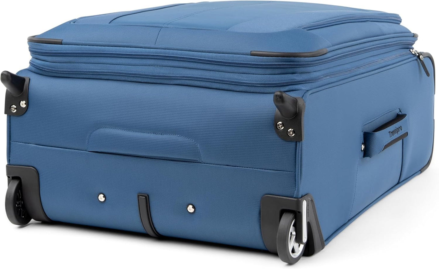 Travelpro Maxlite 5 Softside Expandable Upright 2 Wheel Checked Luggage, Lightweight Suitcase, Men and Women, Ensign Blue, Checked Medium 26-Inch
