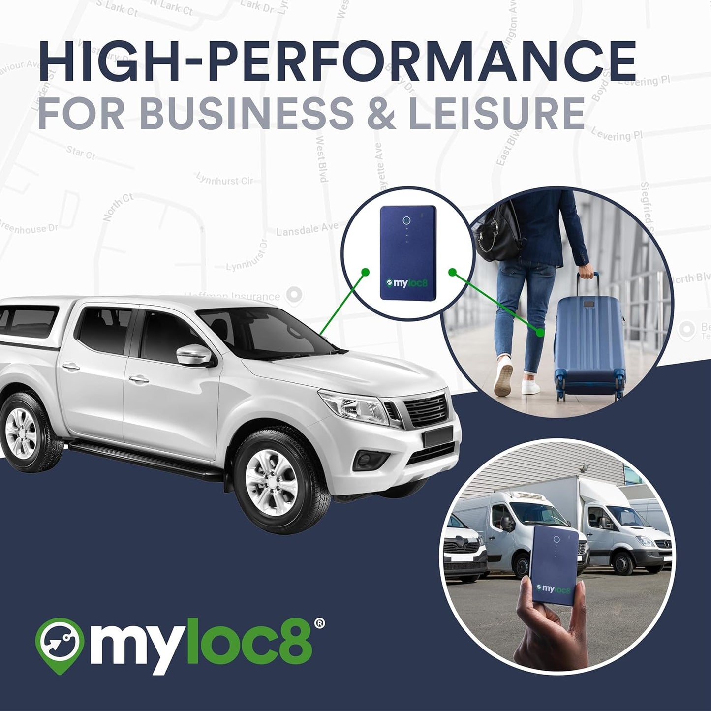 GPS Luggage Tracker for Suitcases TSA Approved, Android & iOS Compatible - Real-Time Tracking Device for Travel - Smart Tag with Bag Opening Alert - Long Battery Life (4-Mo Subscription Included)