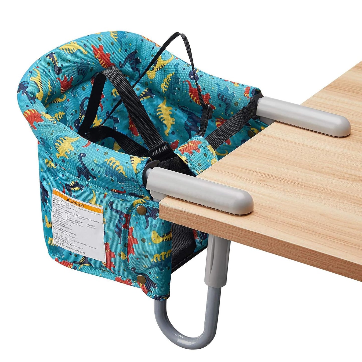 Hook On Chair, VEEYOO Clip On High Chair Folding Fast Table Chair with Storage Bag, Portable Baby Feeding Seat Attach to Table for Home and Travel