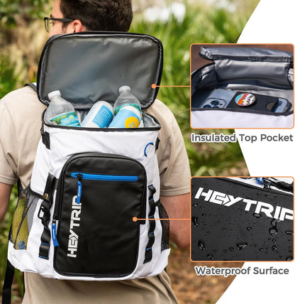 Heytrip Backpack Cooler 36/54 Cans Insulated Waterproof Cooler Bag for 20 Hours Cold Retention, Leak-Proof Camping Cooler with Multi-Compartments
