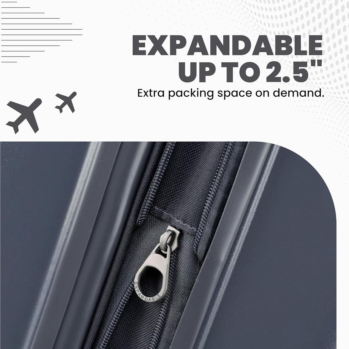 Spyder Carve 25 Inch Medium Expandable Hardside Upright Suitcase, with 360° Spinner Wheels, TSA Approved Lock, Gray