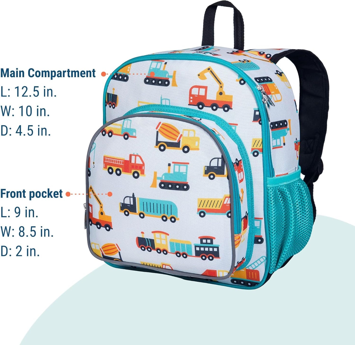 Wildkin 12-inch Kids Backpack – Padded, Adjustable, Ideal for Daycare & Travel - Modern