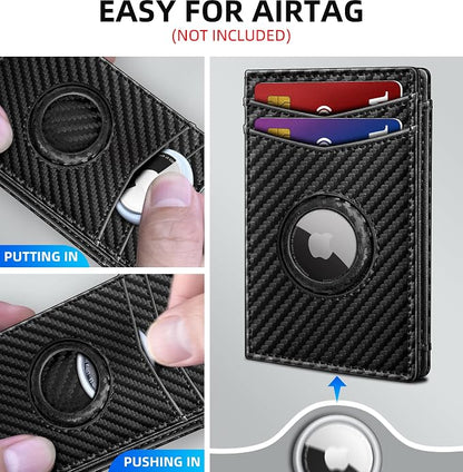 Airtag Wallet for Men- with Money Clip Gift Boxed, Magnetic Closure Slim - Image 3